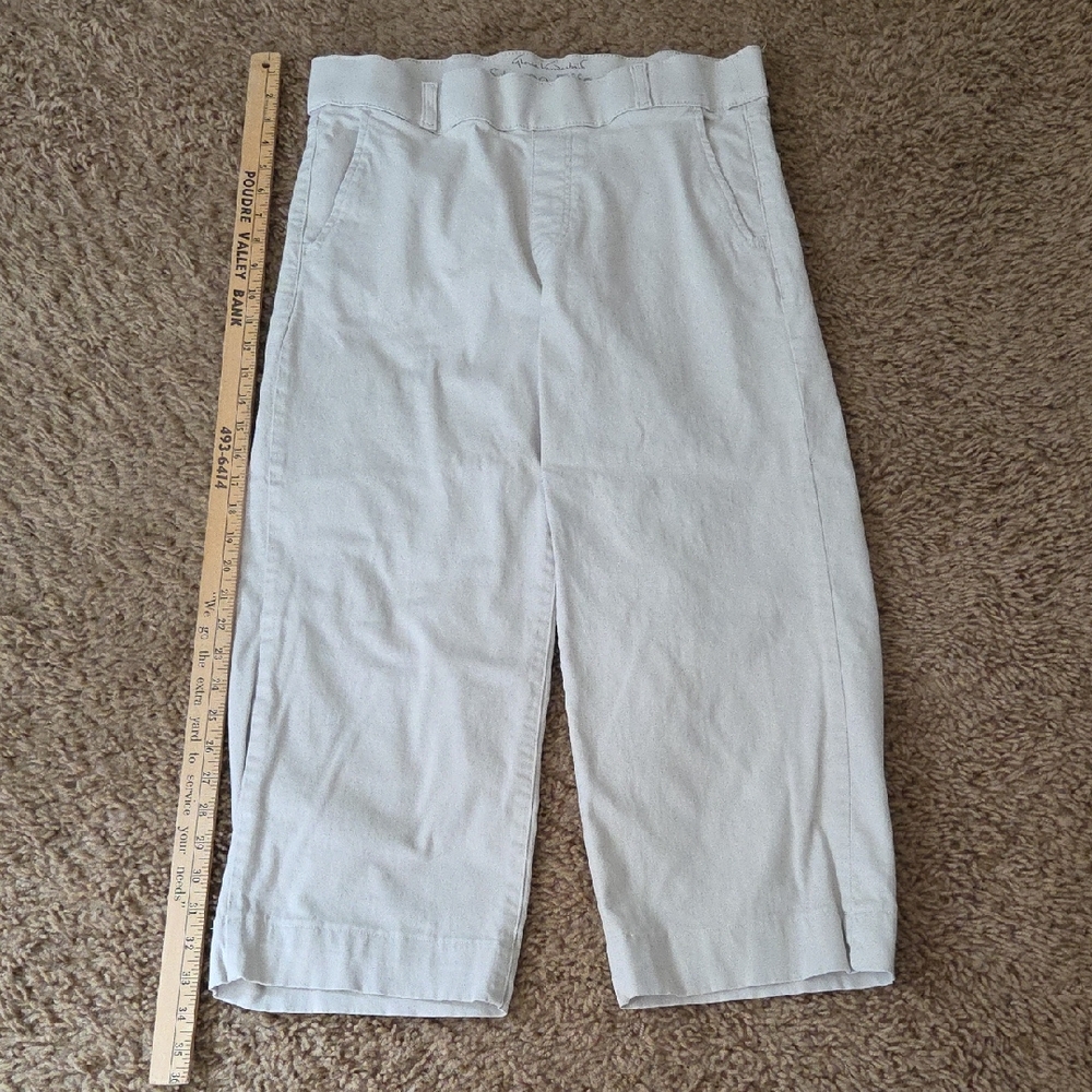 Gloria Vanderbilt Cream Wide Leg Pants